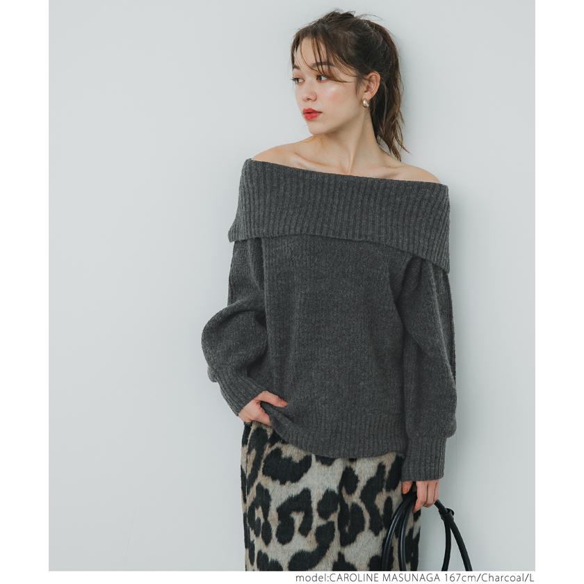 coca オフショルダーニットトップス レディース メール便不可 coca オフショルダーニットトップス レディース メール便不可