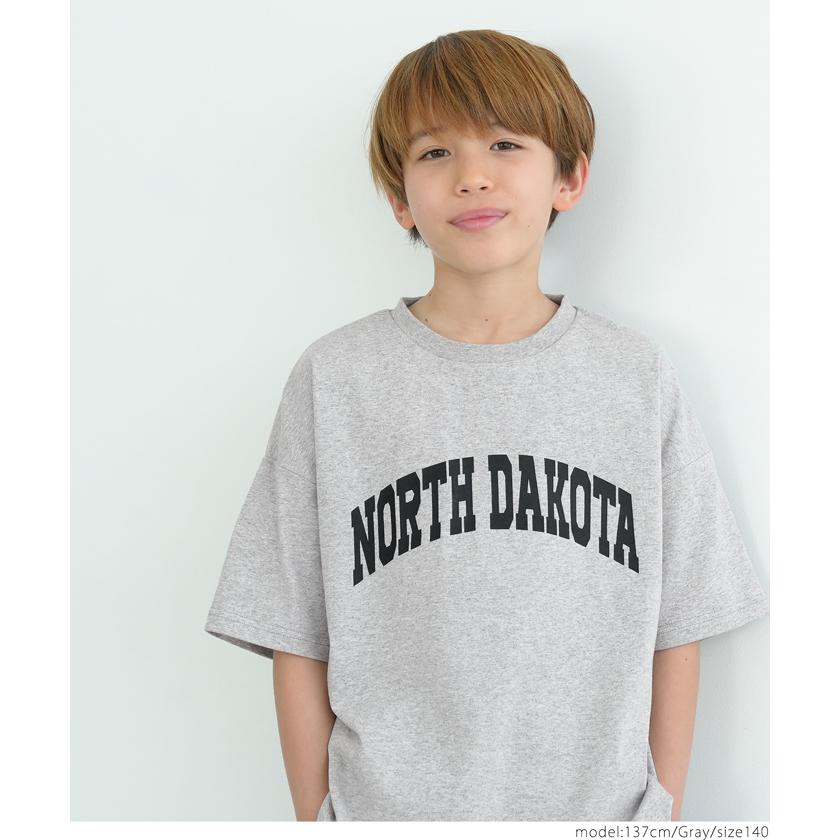 【アウトレット返品交換不可】キッズ 110-140 Tシャツ カレッジロゴ クルーネック ミディ丈 半袖 男の子 キッズオリジナル 子供服 メール便可 coca｜cocacoca｜16