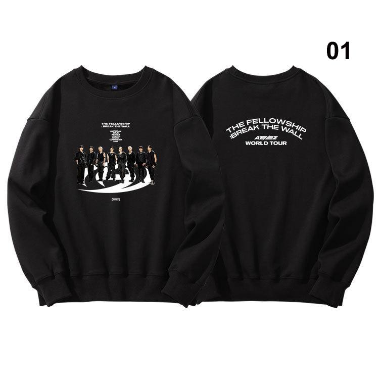 2023新品 ATEEZ BREAK THE WALL 韓流グッズ 長袖 パーカー 春夏 コ ー 