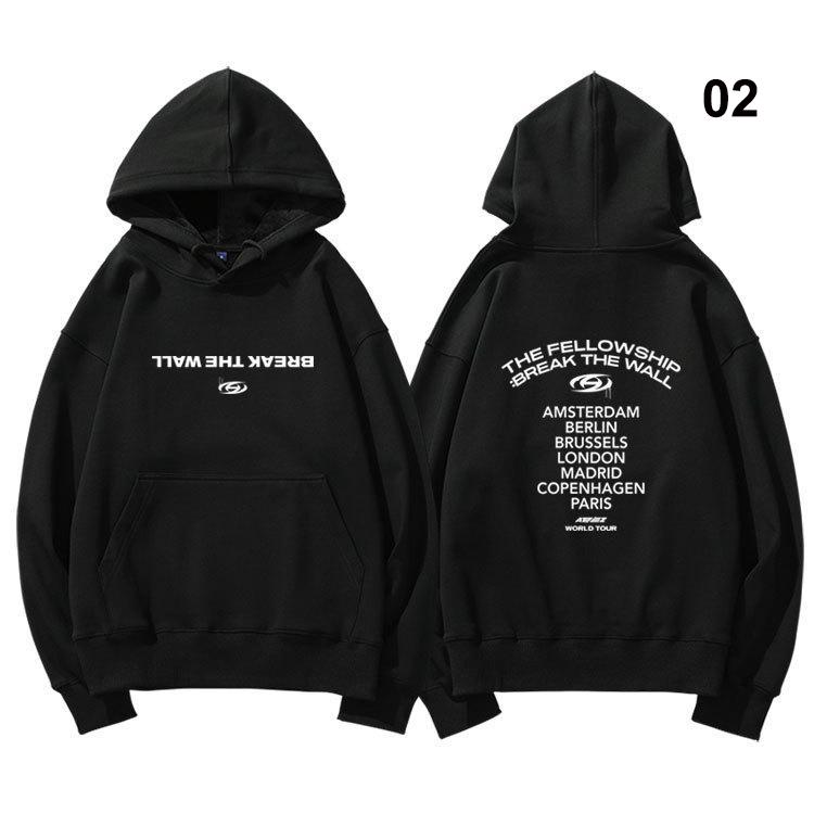 2023新品 ATEEZ BREAK THE WALL 韓流グッズ 長袖 パーカー 春夏 コ ー 