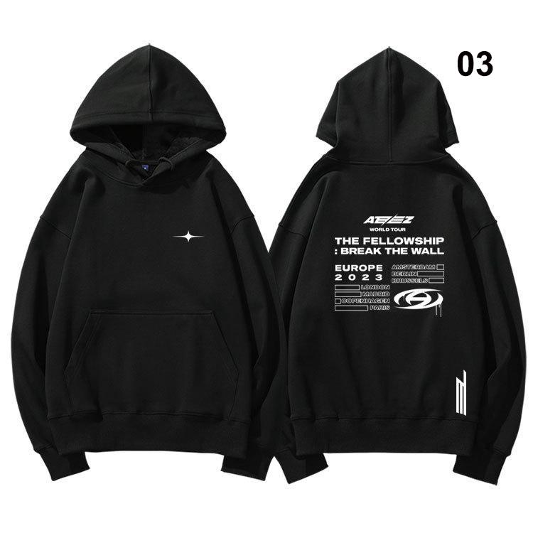 2023新品 ATEEZ BREAK THE WALL 韓流グッズ 長袖 パーカー 春夏 コ ー 