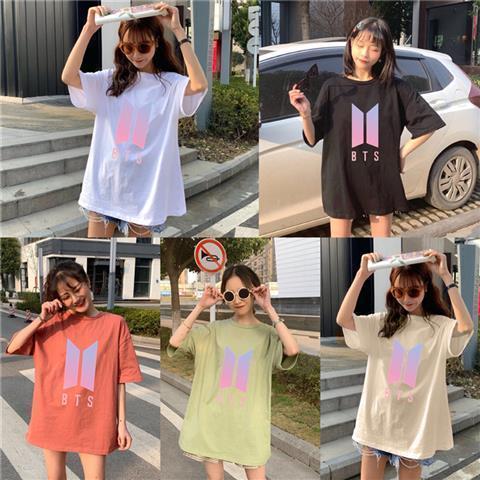 レディースファッション 30 Off Sale セール レディース Bts Tシャツ 防弾少年団 半袖 応援服 ロング 韓流グッズ 女 ウェア 夏服 グッズ 女性 ロング丈 Zrmdtgmmrb Www Boulevardrestaurants Com