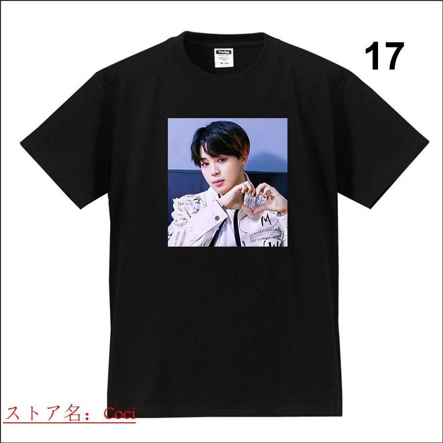 新品 BTS Tシャツ JIMIN ジミン 半袖 綿100% 男女兼用 大人用 子供用 レディース メンズ ウェア 夏物 防弾少年団 応援服 丸首 韓流グッズ グッズ 服｜coci｜18