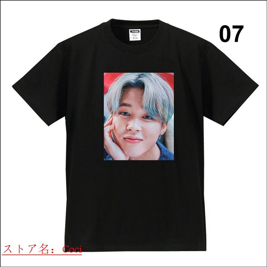 新品 BTS Tシャツ JIMIN ジミン 半袖 綿100% 男女兼用 大人用 子供用 レディース メンズ ウェア 夏物 防弾少年団 応援服 丸首 韓流グッズ グッズ 服｜coci｜08