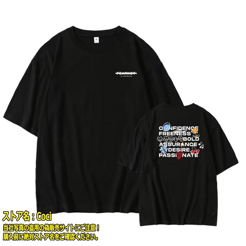 LE SSERAFIM「FEARNO」 韓流グッズ 半袖 Tシャツ 春夏 コート 男女 