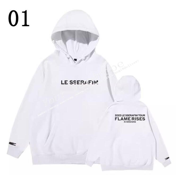 LE SSERAFIM パーカー FLAME RISES スウェット 防弾少年団 厚手と薄手 