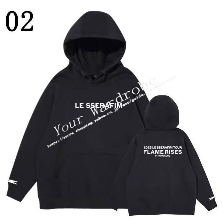 LE SSERAFIM パーカー FLAME RISES スウェット 防弾少年団 厚手と薄手 