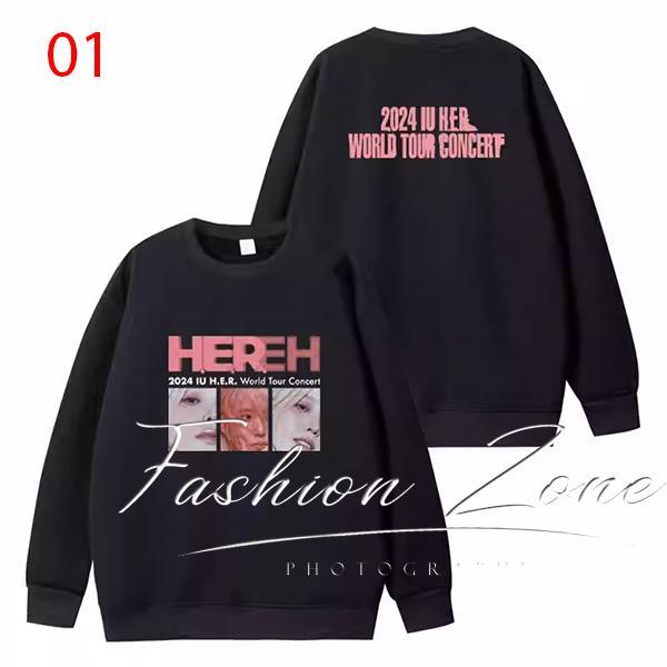 IU スウェットシャツ　H.E.R IU 公式【HEREH】スウェットシャツ L