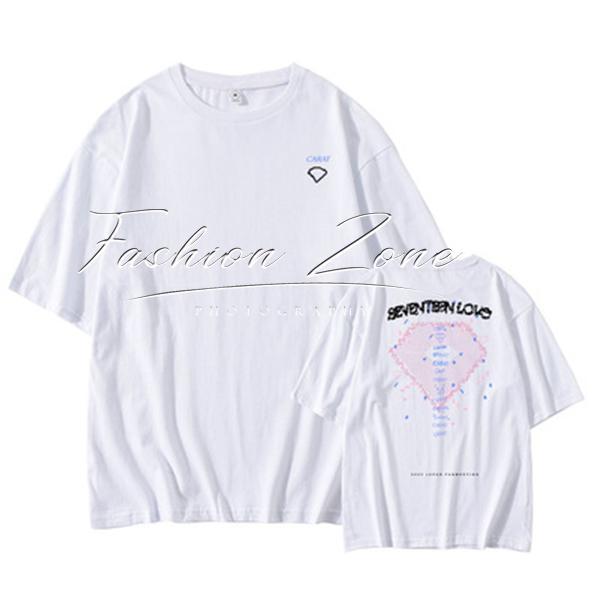 送料無料◆2023新品 SEVENTEEN 韓流グッズ LOVE 半袖 Tシャツ 春夏 コ ート 男女 周辺 応援服 打歌服 半袖 Tシャツ 通気 吸汗｜coci｜03