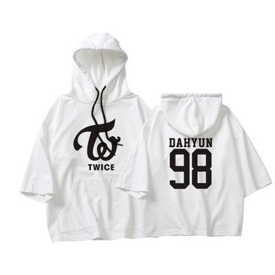 TWICE　パーカー　スウェット　プルオーバー　Tシャツ　服　グッズ　レディース　メンズ　男女兼用　韓流グッズ　ウェア　薄手　フード付き｜coci｜04