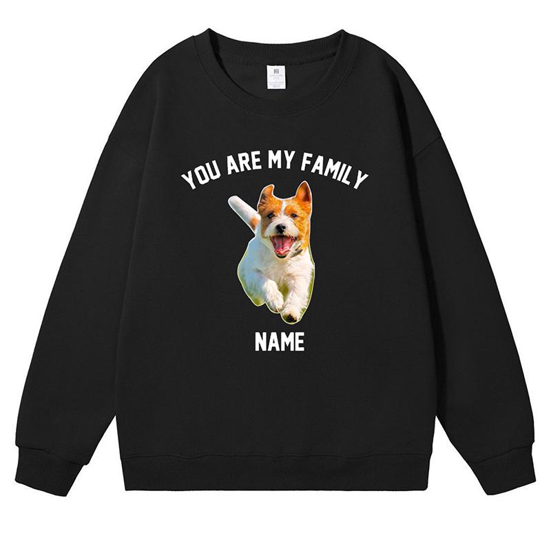 オリジナル トレーナー ペット 写真プリント 名入れ 作成 自作 ギフト 1枚からOK お祝い フード無し 犬 猫 記念 イベント 画像 プリント パーカー |  | 05