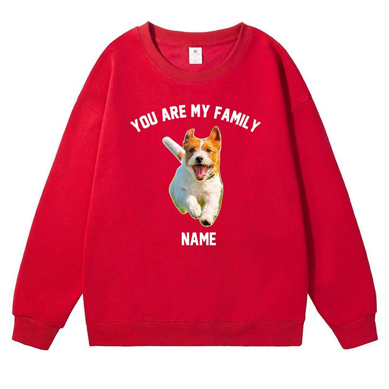 オリジナル トレーナー ペット 写真プリント 名入れ 作成 自作 ギフト 1枚からOK お祝い フード無し 犬 猫 記念 イベント 画像 プリント パーカー |  | 09