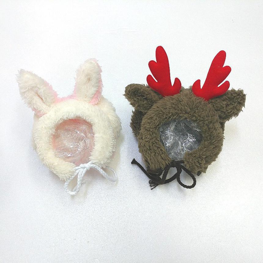 犬 服 犬の帽子うさ耳 トナカイ耳 スヌード 動物帽子 S M L 小型 犬 中型 犬 冬 ボア フリース 軽量 防寒 doggystar ドッギースター |  | 01