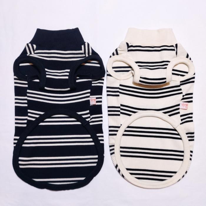 DAKS ダックスフンド 服 ストライプ ボーダー Tシャツ 小型犬