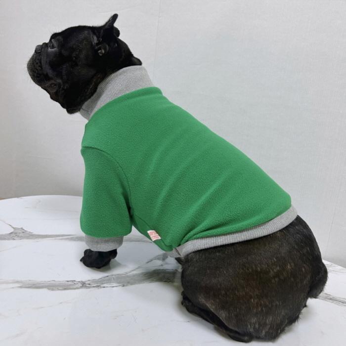 フレブル 服 フレンチブルドッグ 2XL フリース 無地 長袖 Tシャツ 冬