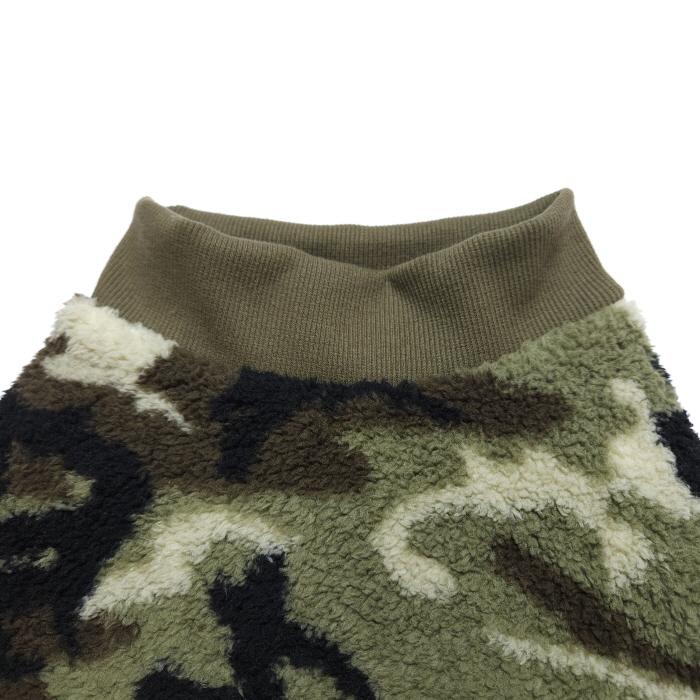 フレブル 服 フレンチブルドッグ 4XL 迷彩柄 フリース 袖なし Tシャツ