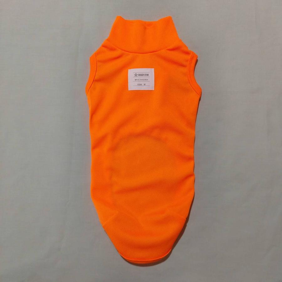 メッシュロンパース(蛍光オレンジ) イタグレ服　犬服 イタグレ 服 メッシュロンパース ネオンカラー 蛍光色 春夏