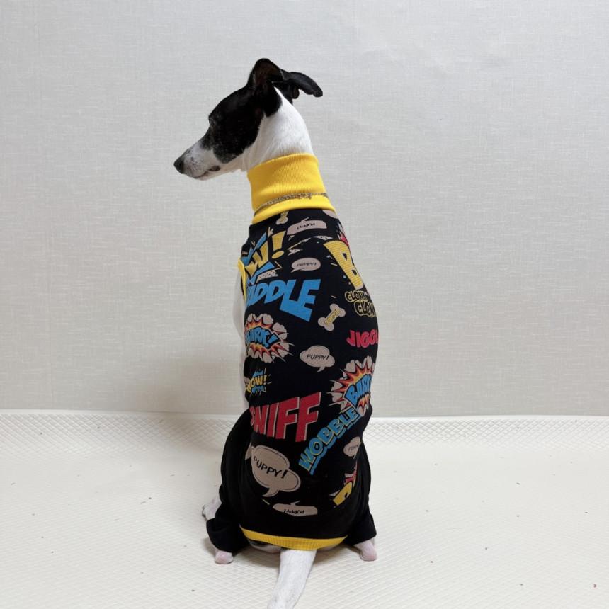ウィペット 服 犬服 コミックロンパース つなぎ 中型犬 大型犬