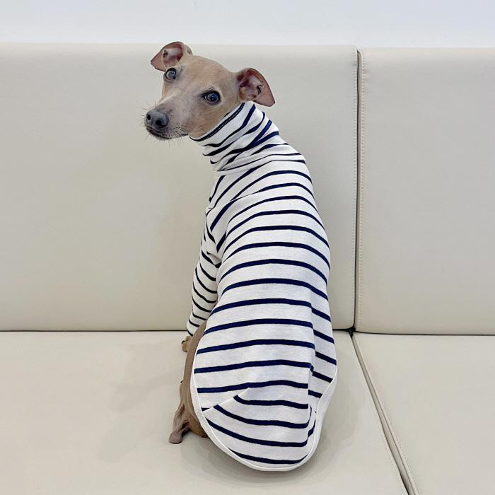 イタグレ服 ボーダーシンプル 長袖Tシャツ S M L XL 2XL 3XL 小型犬 中型犬 大型犬 春 夏 秋 冬 パジャマ 室内着 doggystar ドッギースター |  | 16