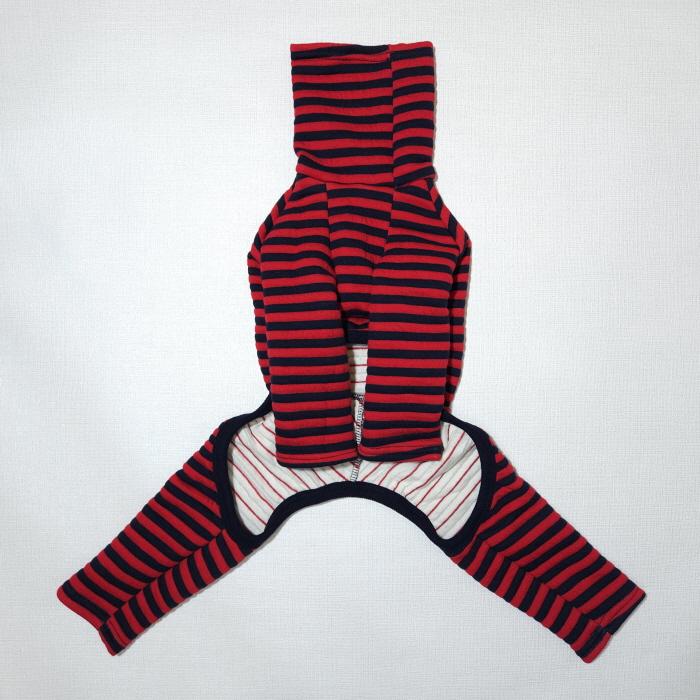 イタグレ服 セール ボーダー キルティング ロンパース 小型犬 中型犬 春 初秋 秋 冬 ドッギースター doggystar |  | 06