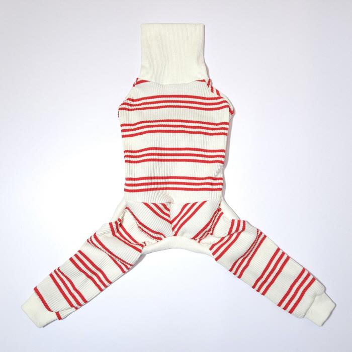 イタグレ服  ボーダーロンパース つなぎ 伸縮性抜群 小型犬 中型犬 春夏服 秋冬服 doggystar ドッギースター |  | 03