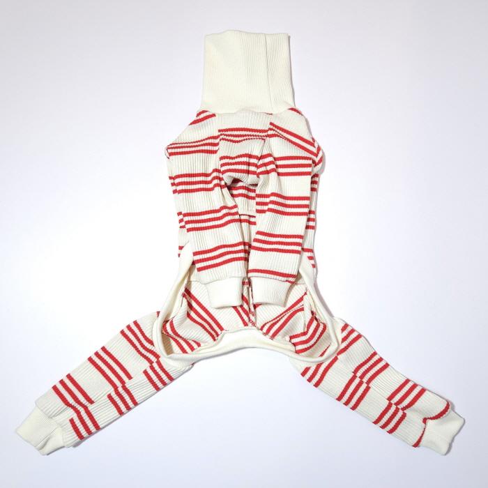 イタグレ服  ボーダーロンパース つなぎ 伸縮性抜群 小型犬 中型犬 春夏服 秋冬服 doggystar ドッギースター |  | 11