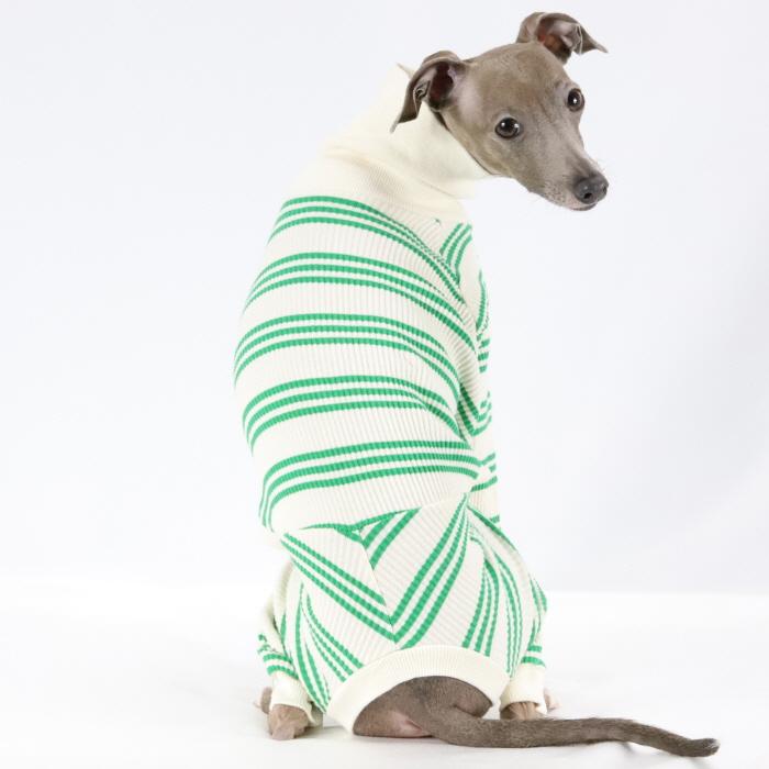 イタグレ服  ボーダーロンパース つなぎ 伸縮性抜群 小型犬 中型犬 春夏服 秋冬服 doggystar ドッギースター |  | 18