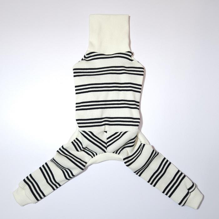 イタグレ服  ボーダーロンパース つなぎ 伸縮性抜群 小型犬 中型犬 春夏服 秋冬服 doggystar ドッギースター |  | 02