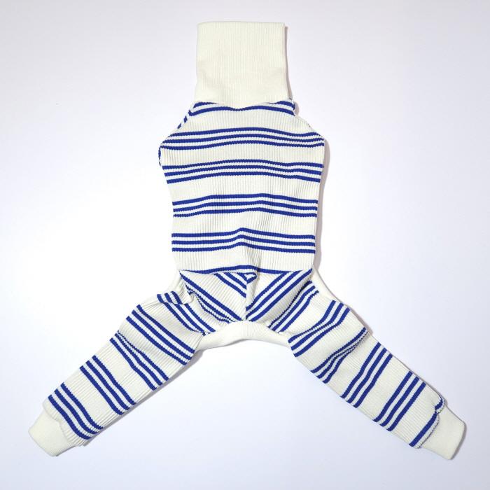 イタグレ服  ボーダーロンパース つなぎ 伸縮性抜群 小型犬 中型犬 春夏服 秋冬服 doggystar ドッギースター |  | 04