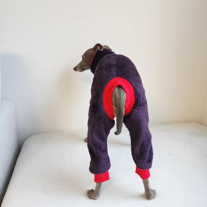 イタグレ服 無地 ミンク ボア フリース ロンパース つなぎ S M L XL 2XL 3XL 小型犬 中型犬 大型犬 秋 冬服 ウィペット服 ドッギースター doggystar |  | 16
