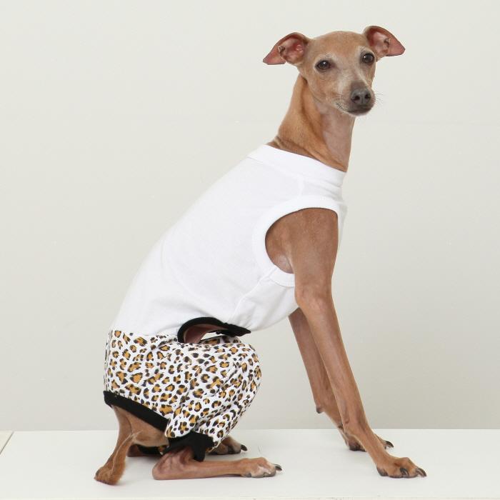 イタグレ服 ヒョウ柄 ロンパース つなぎ レオパード ゆったり ジョガー