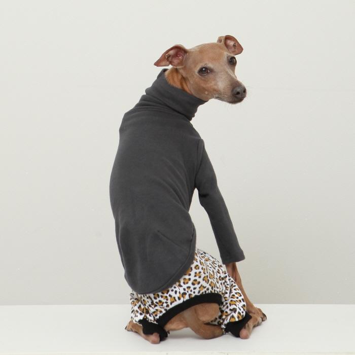 イタグレ服 ヒョウ柄 ロンパース つなぎ レオパード ゆったり ジョガー