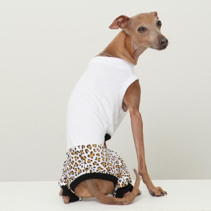 イタグレ服 ヒョウ柄 ロンパース つなぎ レオパード ゆったり ジョガー