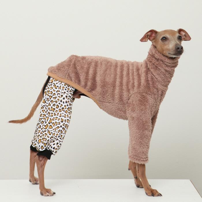 イタグレ服 ヒョウ柄 ロンパース つなぎ レオパード ゆったり ジョガー