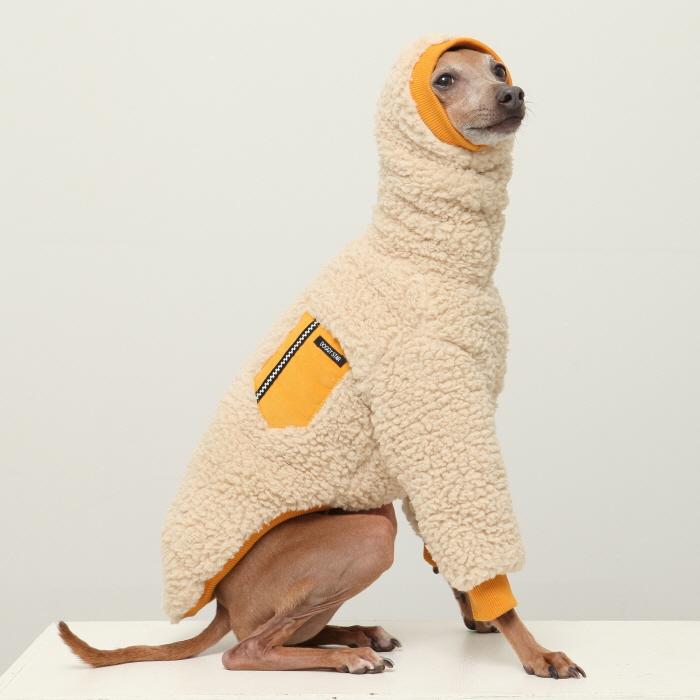 イタグレ服 ボア ポケット フリース 長袖 Tシャツ S M L XL 2XL 3XL 小型犬 中型犬 大型犬 秋 冬 doggystar ドッギースター |  | 16