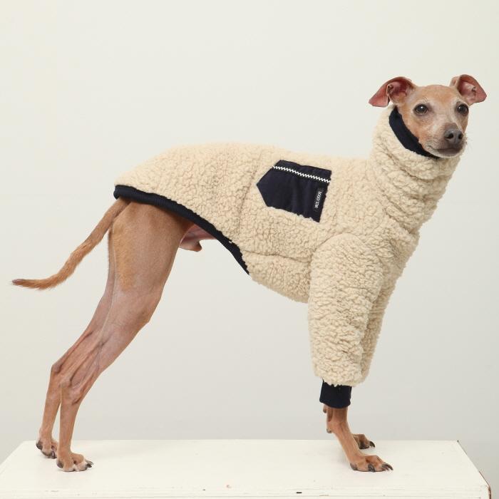 イタグレ服 ボア ポケット フリース 長袖 Tシャツ S M L XL 2XL 3XL 小型犬 中型犬 大型犬 秋 冬 doggystar ドッギースター |  | 12