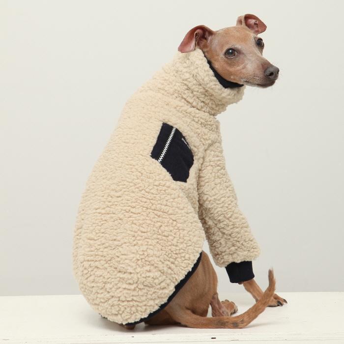 イタグレ服 ボア ポケット フリース 長袖 Tシャツ S M L XL 2XL 3XL 小型犬 中型犬 大型犬 秋 冬 doggystar ドッギースター |  | 14