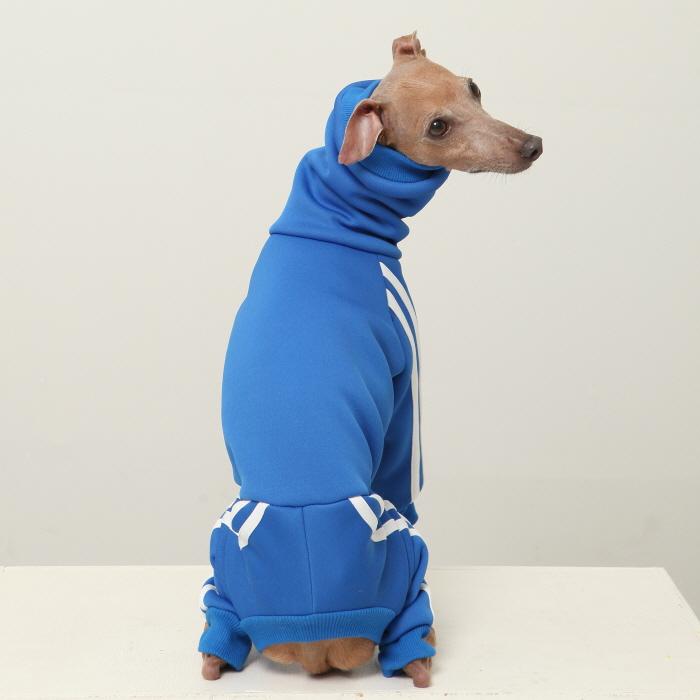 イタ☆裏起毛ロンパース イタグレ 裏起毛 ジャージ ロンパース つなぎ 小型犬 中型犬 大型犬 春