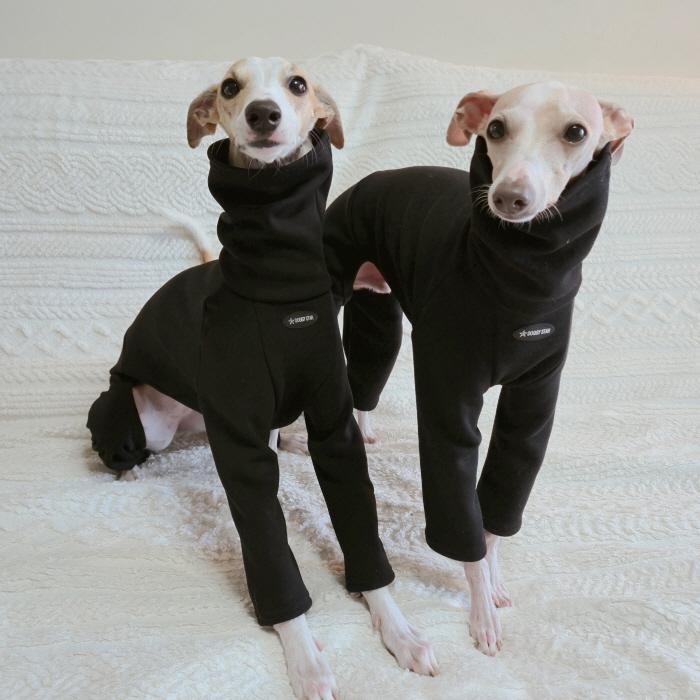 イタグレ服 ピーチ 無地 長袖 ロンパース つなぎ S M L XL 2XL 3XL 小型犬 中型犬 大型犬 春  秋 冬 doggystar ドッギースター |  | 17