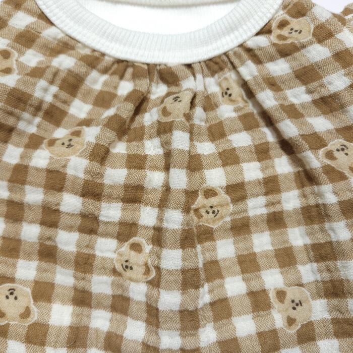 犬服 チェック フリル クマさん Tシャツ 小型犬 中型犬 春 夏 秋 doggystar ドッギースター |  | 04