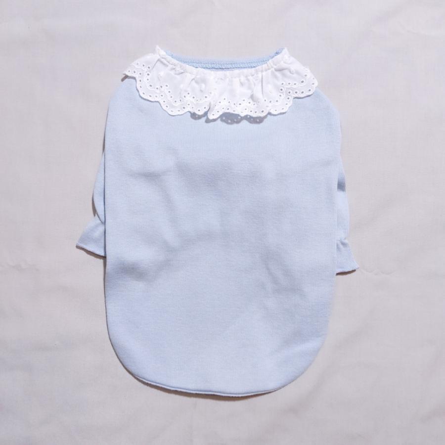 犬服 レース 襟 長袖 Tシャツ 可愛い シンプル 無地 小型犬 中型犬 春 夏 秋 冬 ペット服 doggystar ドッギースター |  | 04