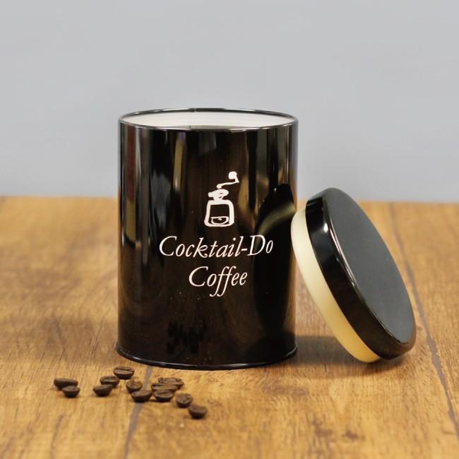 コーヒー コーヒー缶 おしゃれ オリジナル 新しい キャニスター缶 ブラック インテリア 保存容器 雑貨 コクテール堂 最大77％オフ ロゴ入り