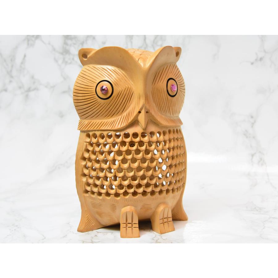 縁起もの　可愛いフクロウ置物 フクロウ 置物 オブジェ かわいい 玄関 縁起物 雑貨 ラッキー