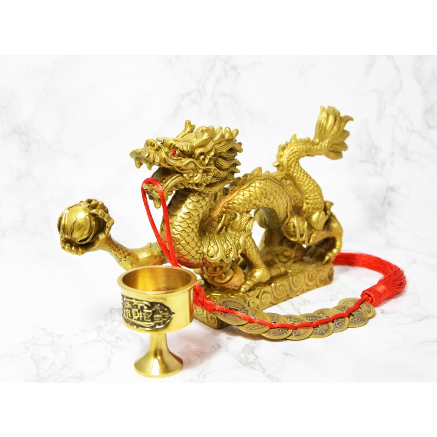 五爪龍 龍の風水置物 銅製 真鍮 八帝銭 銅杯 銅製 真鍮 金運 仕事運 Ryhc2111 コッキーyahoo 店 通販 Yahoo ショッピング