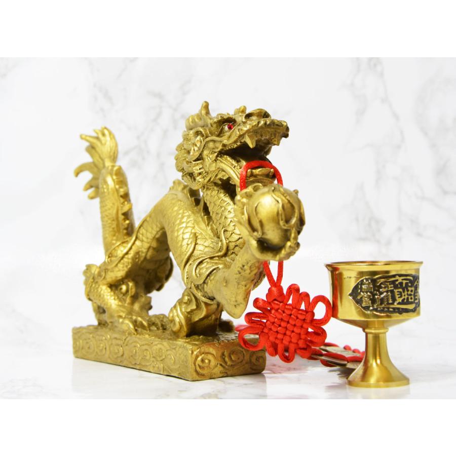 五爪龍 龍の風水置物 銅製 真鍮 八帝銭 銅杯 銅製 真鍮 金運 仕事運 Ryhc2111 コッキーyahoo 店 通販 Yahoo ショッピング
