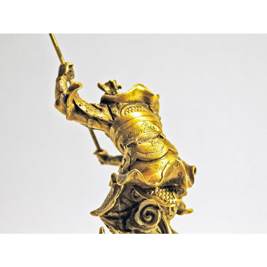 孫悟空　西遊記　金属オブジェ置物　インテリア工芸品 孫悟空 置物 西遊記 斉天大聖 申年 黄銅製 開運 : コッキーYahoo!店