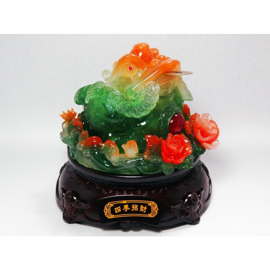 三脚蛙 特大 置物 風水 三脚蟾蜍 伝説のカエル 三本脚蛙 五帝銭 金運