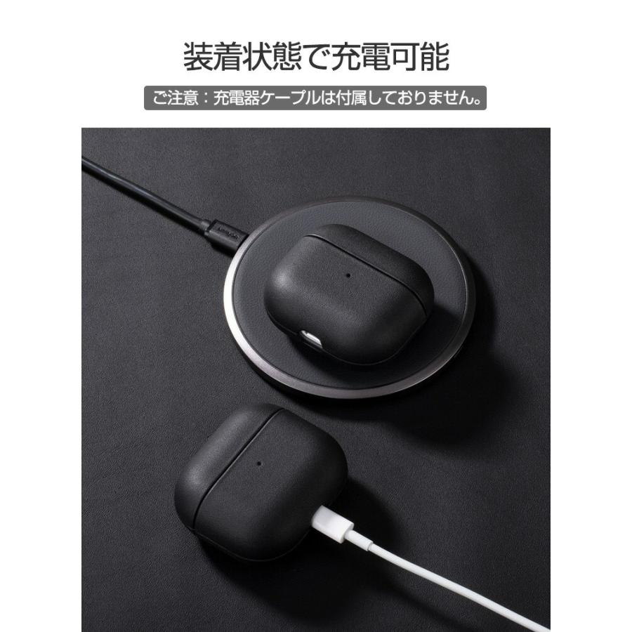 Apple Apple Airpods4 第4世代 2024モデル ケース カバー PUレザー素材