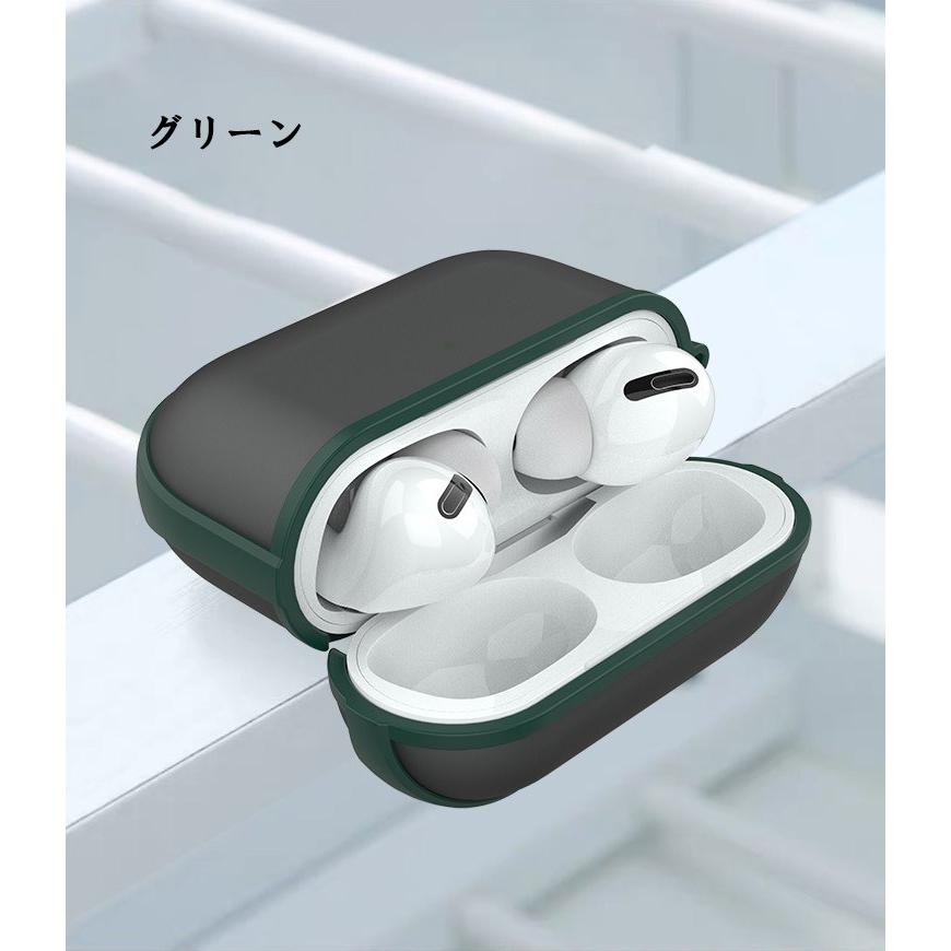 Apple AirPods Pro ケース タフで頑丈 2重構造 半透明 カバー エアーポッズ CASE 耐衝撃 落下防止 アクセサリー 収納 保｜coco-fit2018｜07