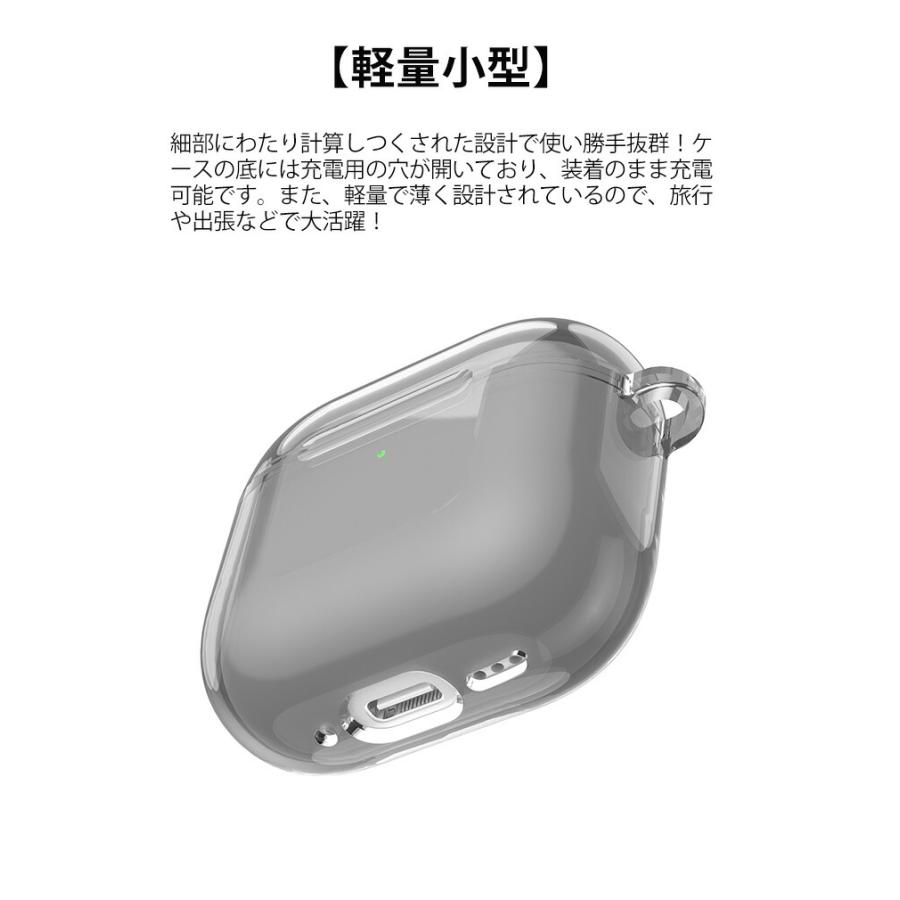 Apple Airpods4 第4世代 2024モデル用のケース TPU素材 カバー Apple Airpods4 第4世代 2024モデル用のケース TPU素材 カバー